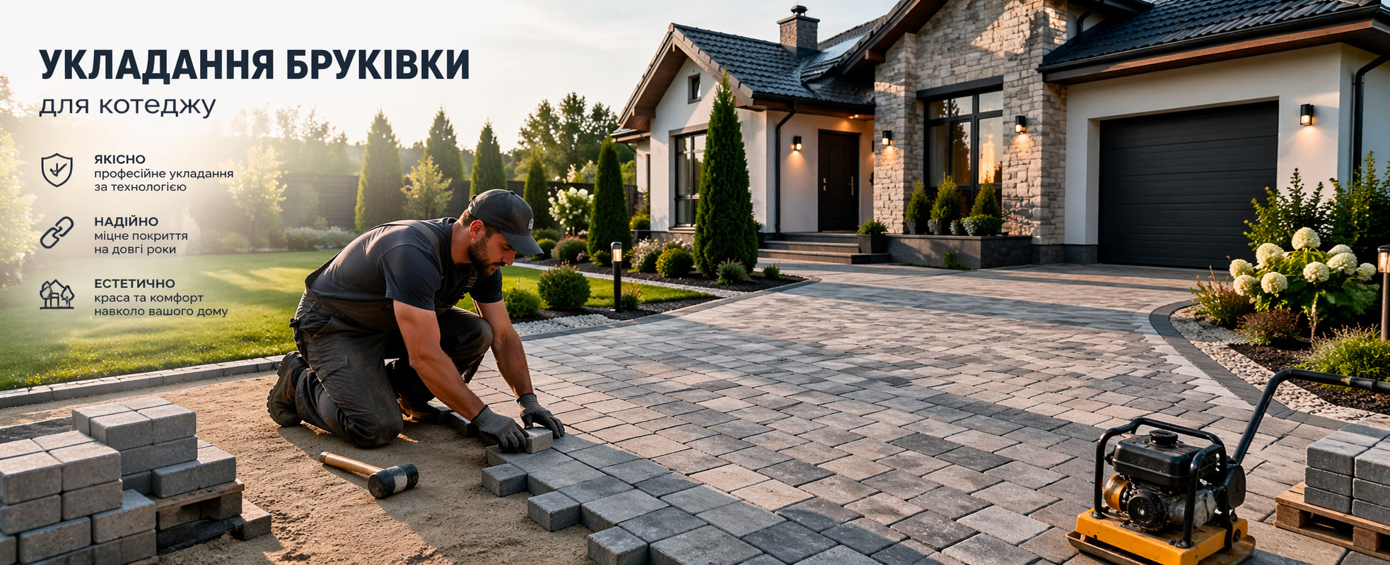 Укладання бруківки під ключ в Івано-Франківську та області