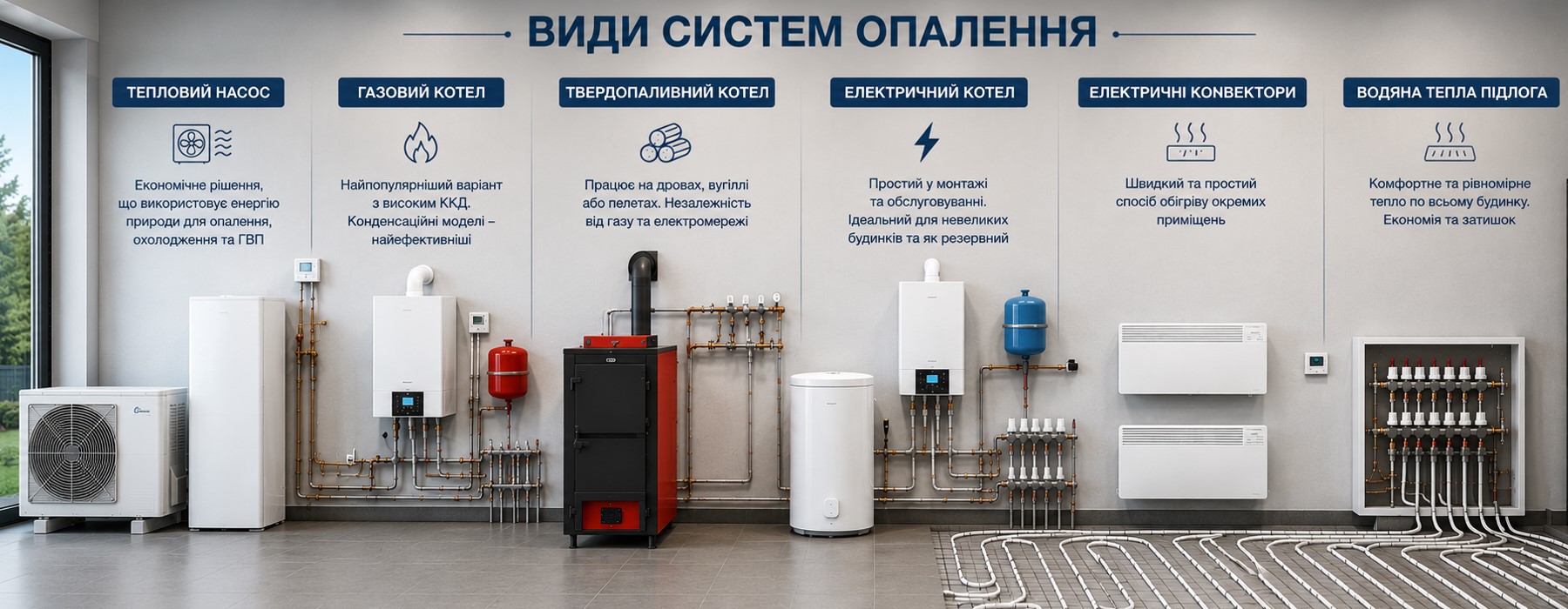 Монтаж системи опалення під ключ в Івано-Франківську і області